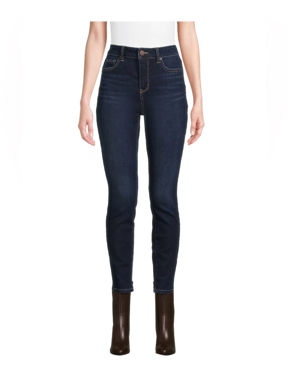 Time and Tru High Rise Skinny Jean 16 Short